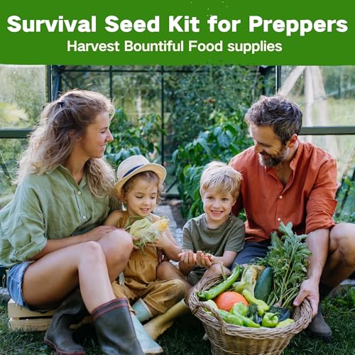 Lush&Dew Raised Garden Bed Heirloom Seed Bank, 32 Type 30000+ Non-GMO Seeds - style: Raised Garden Beds