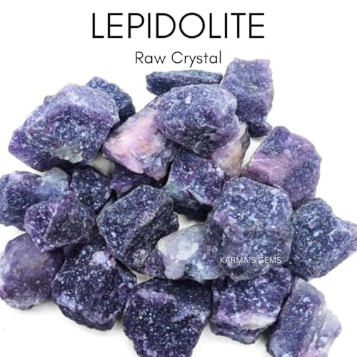 Crystals, Rocks, Jade, Crystals and Healing Stones, Witchcraft Supplies, Healing Crystals, Stones, Healing Stones, Rock Collection, Agate, Raw Stones (Lepidolite, 2 Pcs) - color: Lepidolite
