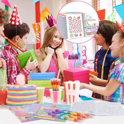 BenLouis 24 Pcs Sweet Candyland Mini Coloring Books for Kids Party Favors - style: Candyland