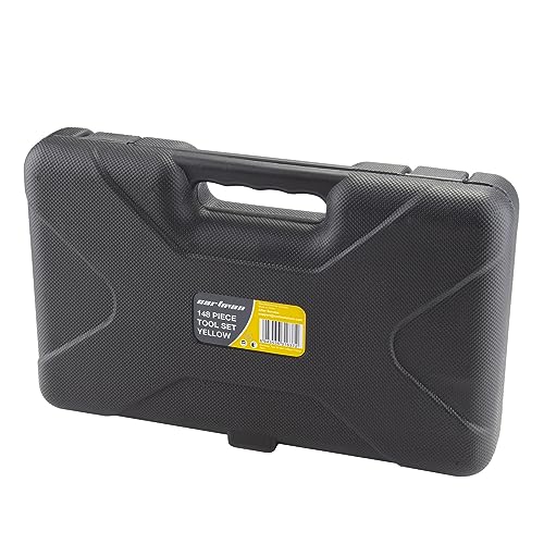 CARTMAN 148-Piece Automotive And Household Tool Set, Yellow Repair Kit Case - color: Yellow