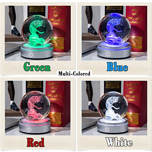 IFOLAINA Tiger Lovers Gifts for Men Women 3D Crystal Ball - color: Tiger