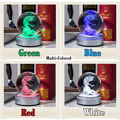 IFOLAINA Tiger Lovers Gifts for Men Women 3D Crystal Ball - color: Tiger