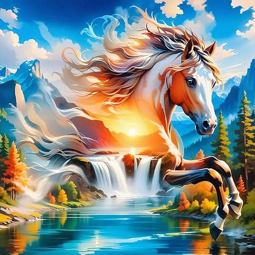 ajepon Horse Diamond Art Kits for Adults 14X14 inch - color: G9340