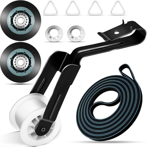 4392065RC Dryer Repair Kit Including 691366 Idler Pulley, 341241 Dryer Belt - style: Black Blue Roller