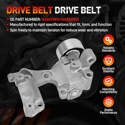 Drive Serpentine Belt Tensioner & Idler Pulley Kit