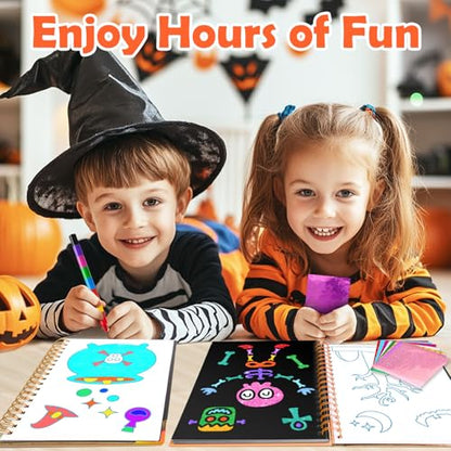 FUNNYB&G Halloween Foil Art Craft Kit for Kids, Halloween Toy Gift for Kids - style: Halloween