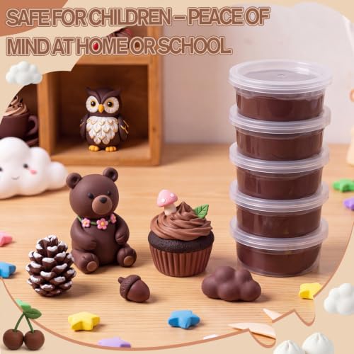 VioraWhite 72 Pcs Air Dry Clay 2.4lb Modeling Clay Kit, Light Brown - color: Light Brown