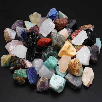 5 lbs Rocks for Tumbling, Mix Large 1-2 Inch Tumbled Stones - size: 1-2 Inch, 5 Pound