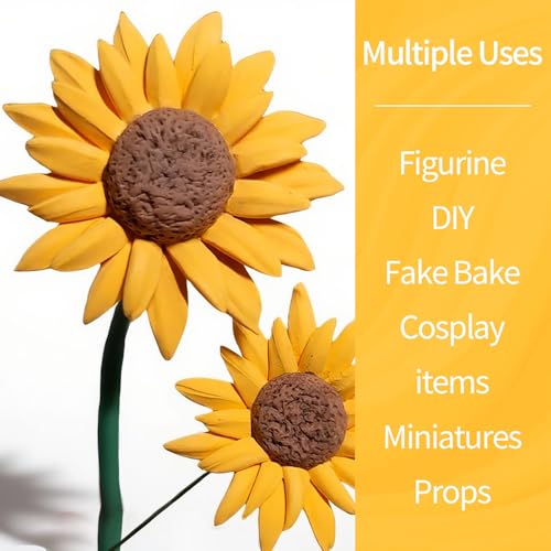 Air Dry Clay Lightweight, Flexible Modeling Clay for Adults Arts and Crafts - color: Yellow