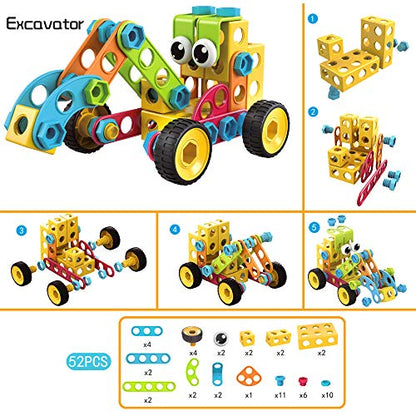 Contixo ST3 Kids Toys - 223 PCs 3D Building Blocks STEM Construction Playboards Creativity, Imagination, Recreational, Educational for Children Toddler, 3+ Year Old Boys and Girls - style: STEM-223pcs