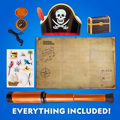 National Geographic Pirate Telescope Adventure Activity Kit for Kids - size: 1 Dig Brick