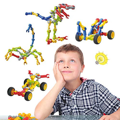 Kids STEM Building Toys for 3 4 5 6 7 8+ Year Old Boys Girls Birthday Gifts - style: 110pcs