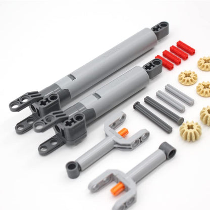 22PCS Hydraulic Pump Kit Compatible With Mainstream Technic Parts, Gear and Axle Set for Building Blocks Model