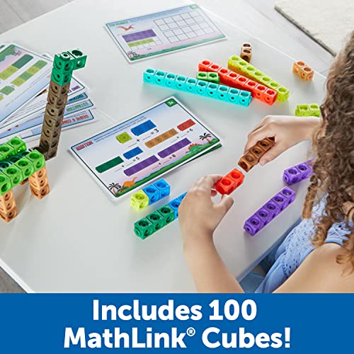 Learning Resources MathLink Cubes Activity Set: Dino Time - style: Dino Time