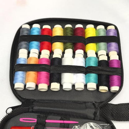 86pcs Sewing Kit with Case,Marcoon Needle and Thread Kit with Sewing Supplies and Accessories for Kids,Adults,Beginner,Home,Travel,Emergency Including Scissors,Measure Tape,Needle Threader - color: 86pcs-black
