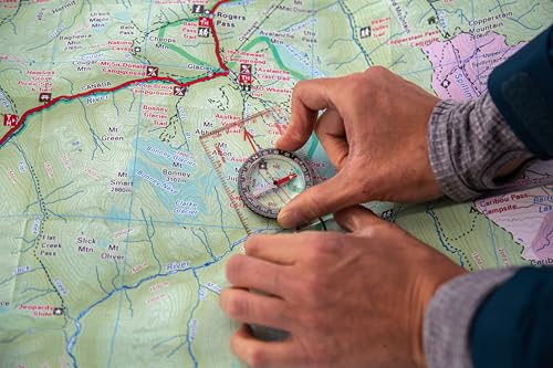 Coghlan's Compass – for Hiking, Camping, Survival & Orienteering – Map, Deluxe Map, Lensatic, Liquid-Filled, Pocket, Wrist, Trail, Carabiner, Pin-On & LED Navigation Tools - size: One Size