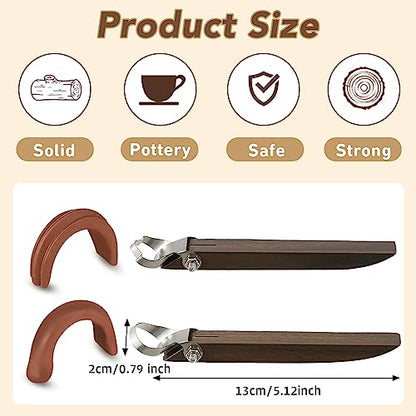 2 Pcs Pottery Handle Making Tools, Adjustable Clay Cutters,Classic Style - style: Classic Style