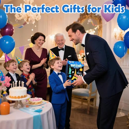 FUNNYB&G Foil Art Craft Kit for Kids, Sparkly Birthday Gift Toy for Kids - style: Building