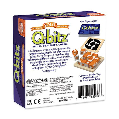 MindWare Q-bitz Solo Visual Puzzle Game