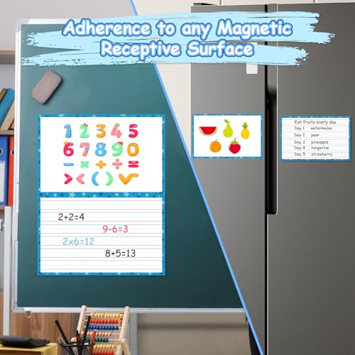 Giant Magnetic Dry Erase Handwriting Paper for Classroom Whiteboards – Reusable Writing Chart with Lined Paper Design, Perfect for Handwriting Practice, Homeschooling, and Teacher Essentials - style: draw&write