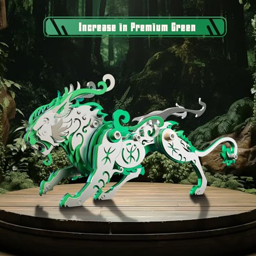 FILASLFT 3D Metal Puzzles for Adults,Mechanical Model Kit Green Bi an - color: C6-bi An-green