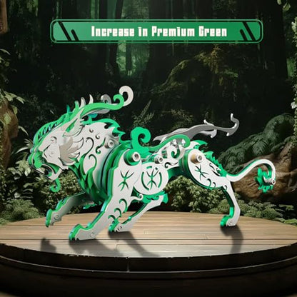 FILASLFT 3D Metal Puzzles for Adults,Mechanical Model Kit Green Bi an - color: C6-bi An-green