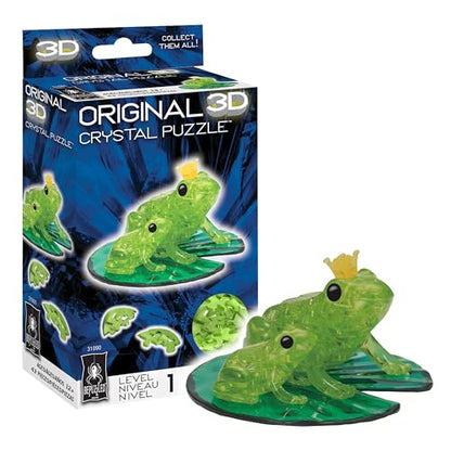BePuzzled | Frog Standard Original 3D Crystal Puzzle, Ages 12 and Up - color: Frog