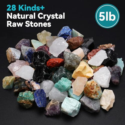 5 lbs Rocks for Tumbling, Mix Large 1-2 Inch Tumbled Stones - size: 1-2 Inch, 5 Pound