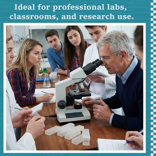 Wonderjune 20 Pcs Microscope Slide Storage Boxes, 5 Slide Holders