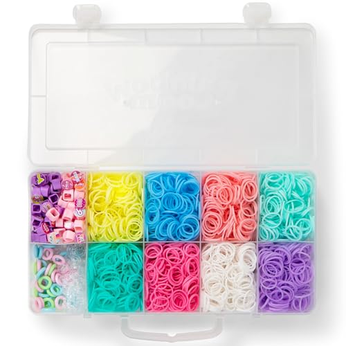 Rainbow Loom Pretty Pastels Beadmoji Bracelet Making Kit with Speed Loom