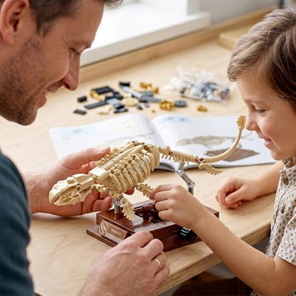 Mosasaurus Dinosaur Fossil Building Set, 191Pcs Movable Mosasaur Skeleton Model Kit with Museum Display Stand, Educational Prehistoric Marine Reptile Toy for Kids 8+, Gift for Dinosaur Enthusiasts - style: Mosasaurus