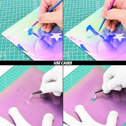 EHDIS Hobby Knife Sets Upgrade Craft Knife Kit,Craft Cutting Tools,Vinyl Wrap Tool Kit,Wallpaper Tool,Craft Tool for Architecture Modeling,Scrapbook,Art Cutting,Repairing,Window Tinting,Car Wrapping
