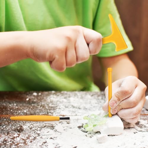 TOYANDONA Excavation Tool Kit Dinosaur Dig Tools Set with 10 Hammers 10 Chisels and 10 Brushes Kids Dig Tool Toy for Archaeological Exploration and Science Kits & Toys