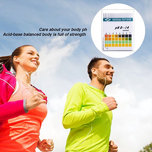 Hicarer 200 Strips Plastic pH Test Strips, Universal pH 0-14