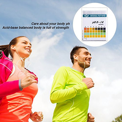 Hicarer 200 Strips Plastic pH Test Strips, Universal pH 0-14