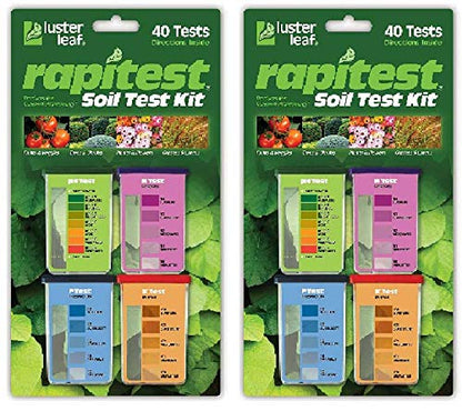 Luster Leaf 1601 Rapitest Test Kit for Soil pH, Nitrogen, Phosphorous and Potash, Twо Расk