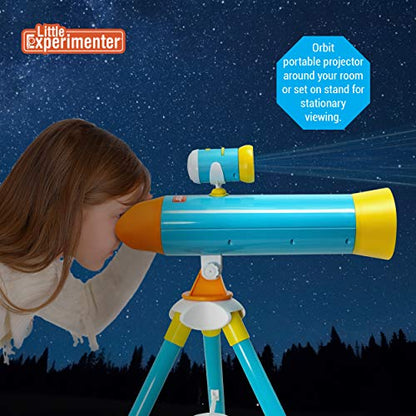 Little Experimenter Projector Telescope, 24 Space Images, STEM Kids 3-12