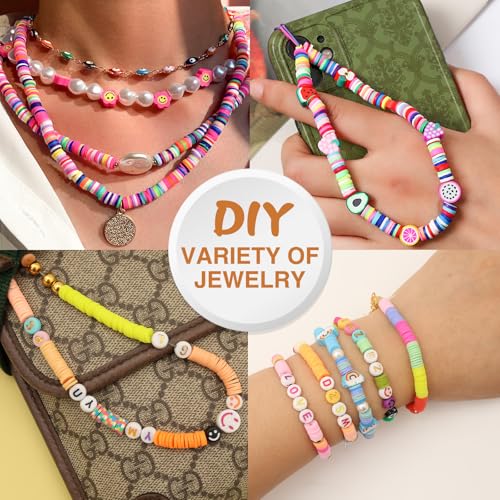 XSEINO 40000Pcs Clay Beads Bracelet Making Kit,8 Boxes 180 Colors - color: 8 Boxes