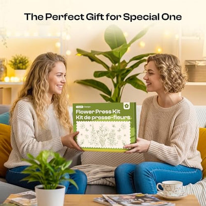 Caydo Extra Large Flower Press Kit, 15"x11.4" 4 Layers Wooden Flower Pressing Kit for Adults - Pressed Flowers, Herbs & Leaves, DIY Wedding Bouquet Flowers Preservation for Frame Bookmark Scrapebook - size: 15"x11.4"