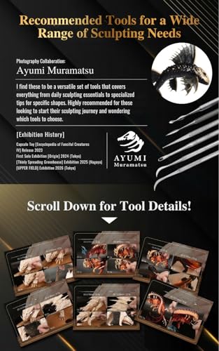 DePes Clay Sculpting Tools (Japanese Famous Artist Developed) Resin Modeling kit Carving Silicone polimer - color: Metallic