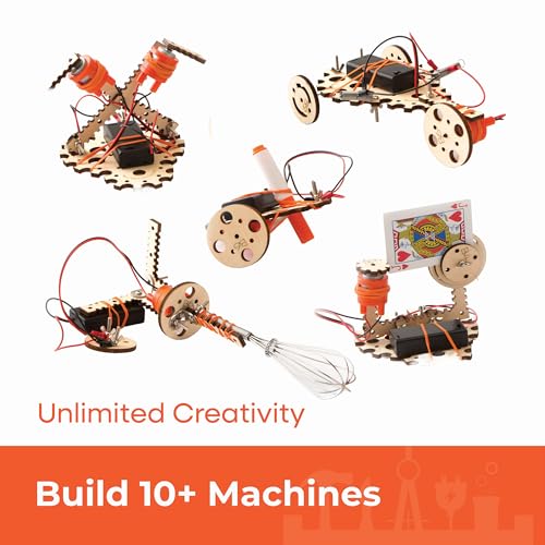 Tinkering Labs STEM Kits for Kids Age 8-10 | Inventors Kids Science Kit, Robot Building, and Engineering with Electricity Circuits | Coolest DIY Toys and Best Birthday Gifts for 10 Year Old Boy Girl