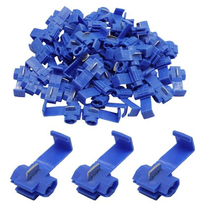 60 Pcs Quick Splice Wire Connector, 18-14 AWG, Blue - size: 18-14 AWG