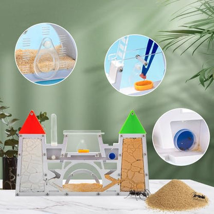 Ant Farm Kit for Kids, Sand Ant Habitat Terrarium, Ant Colony Observation