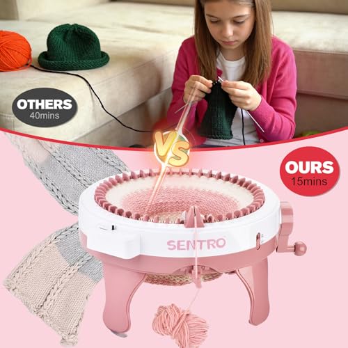 SENTRO Knitting Machine 48 Needles with Row Counter for Adults & Beginners - size: 48 Needles