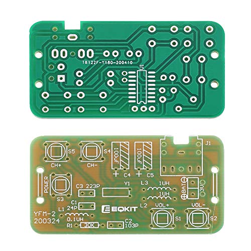 DIY Radio Kit, Icstation FM Radio Kit 76MHZ-108MHZ Soldering Project Radio Module DIY Kits Electronic Solder Practice Kit for Adults College Students Labs Physics Education