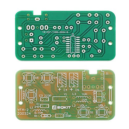 DIY Radio Kit, Icstation FM Radio Kit 76MHZ-108MHZ Soldering Project Radio Module DIY Kits Electronic Solder Practice Kit for Adults College Students Labs Physics Education