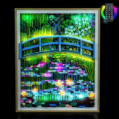 LocoLee Light kit Compatible with Lego 31220 Claude Monet – Bridge Over a Pond of Water Lilies - No Actual Model Only Lights, LED Lighting Compatible with Lego 31220 Monet (RC Version) - style: RC Version