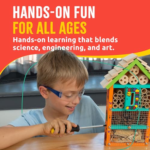SparkJump DIY Birdhouse & Kids Tool Set Bundle – Build Your Own Cottage Birdhouse and Craft with Real Tools, Perfect DIY Project for Kids & Families