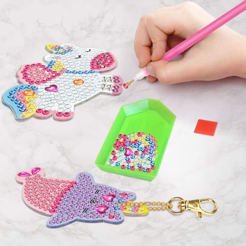 Arts and Crafts for Kids Ages 8-12 - Make Your Own GEM Keychains for Girls