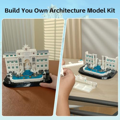 Oichy Architecture Building Toy Roman Landmark Trevi Fountain Building Set - color: Trevi Fountain Set